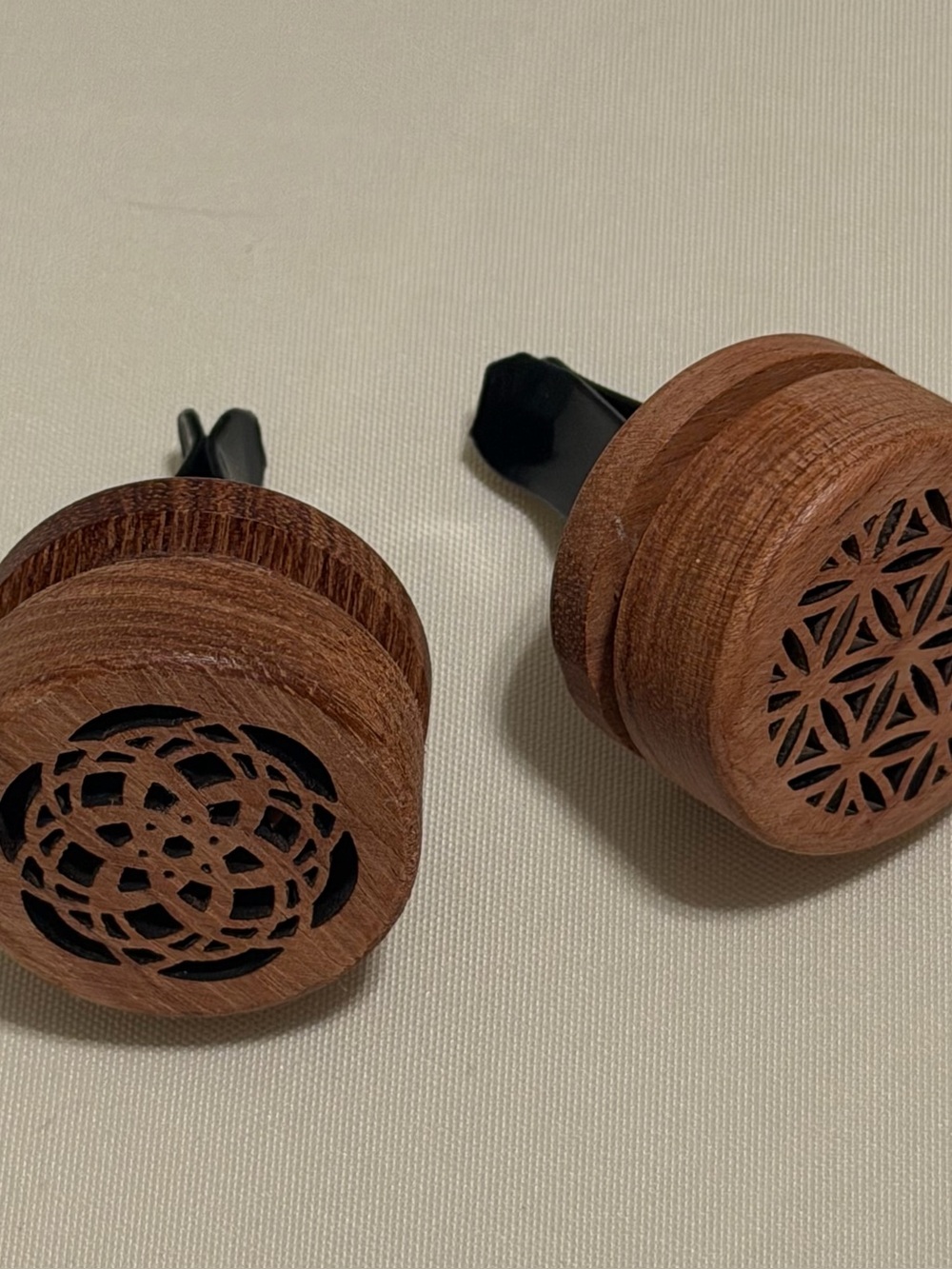 Copper Tone Car Vent Essential Oil Diffuser Clip (x2)